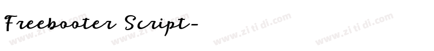 Freebooter Script字体转换